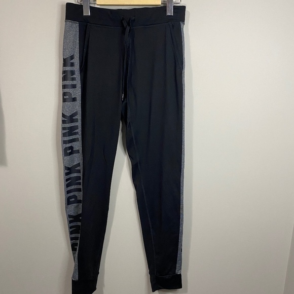 Pink‎ Victoria's Secret Ultimate Women's Joggers Black/Gray Size Small - Picture 1 of 11